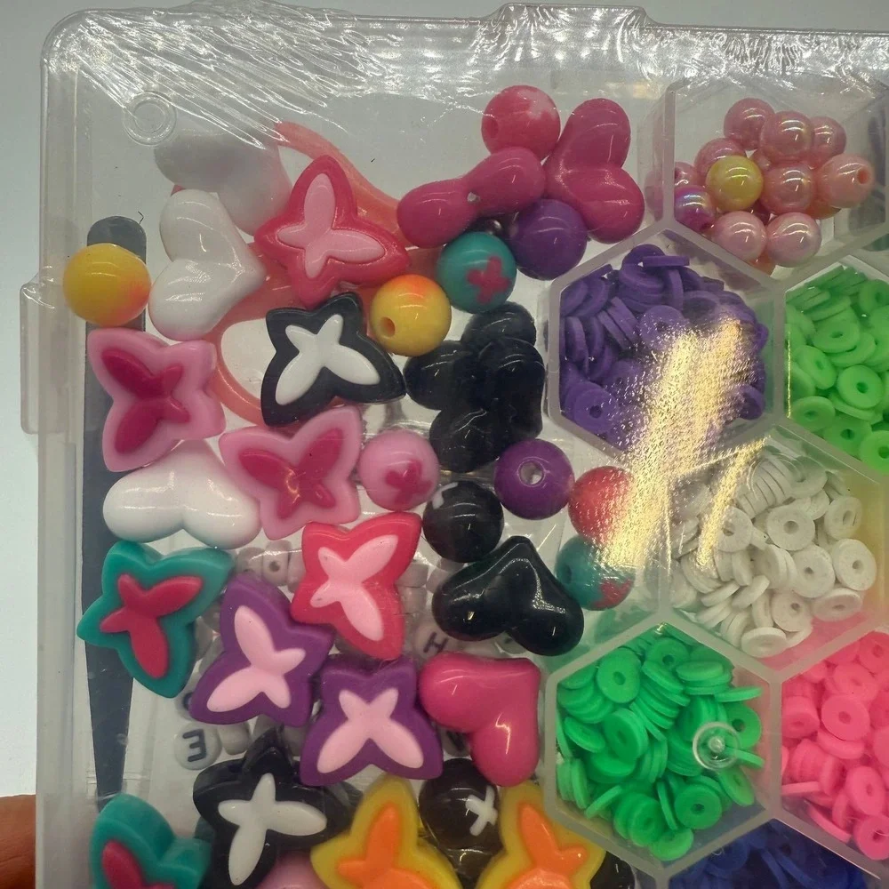 Clay Beads Bracelet Making‎ Kit Letter Charms NEW jewelry DIY kidcore handmade